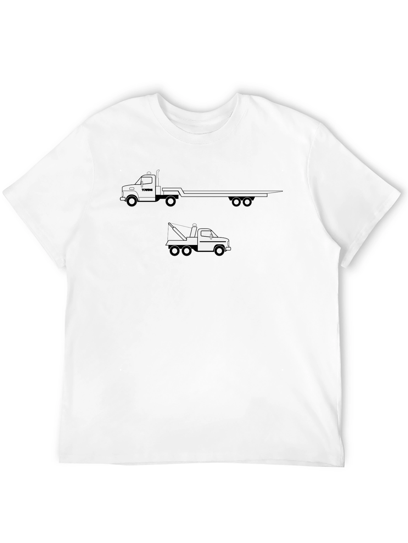 Trucking T-Shirt - Flatbed & Tow Truck Design