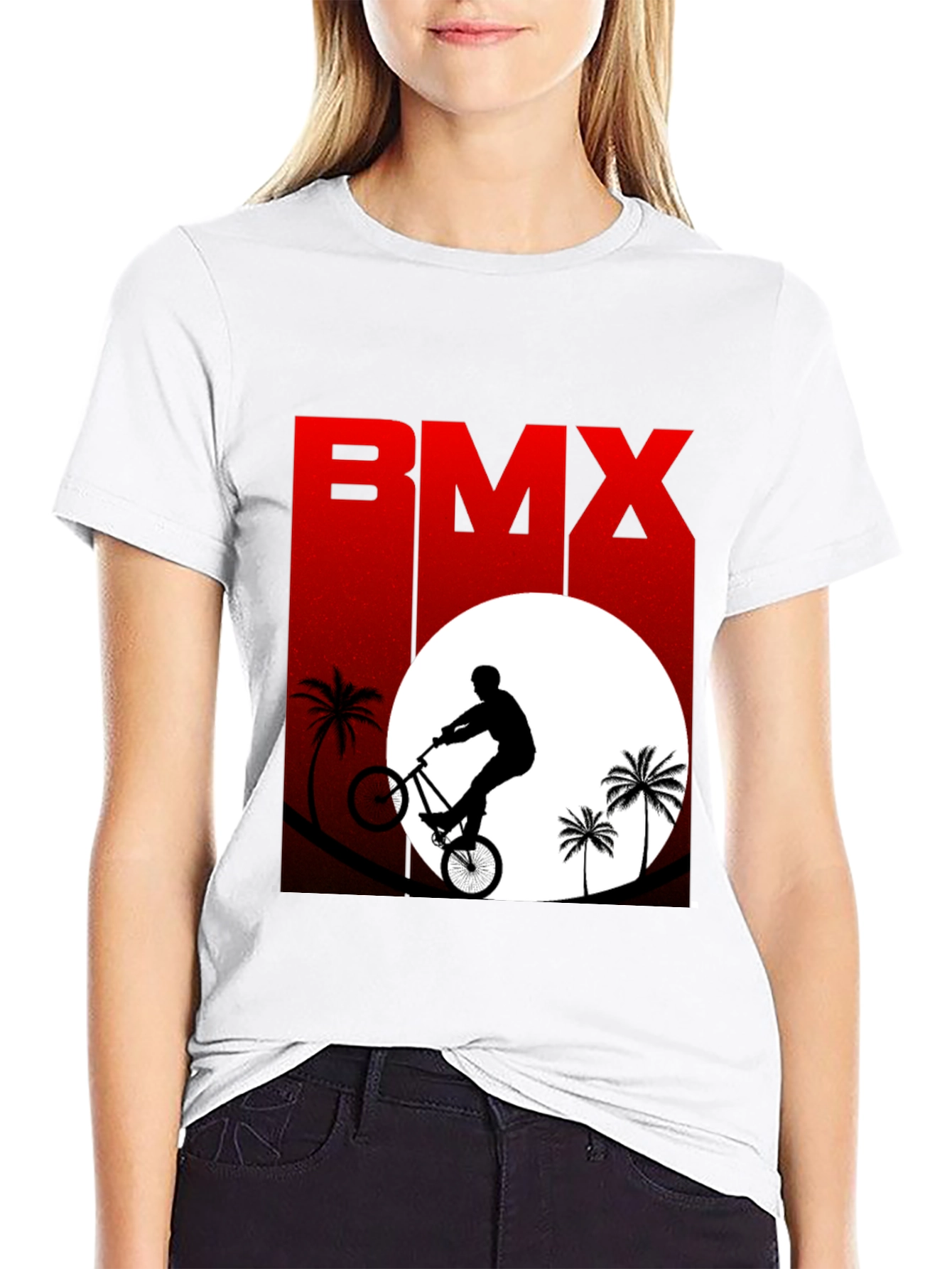 BMX Silhouette Graphic Tee - Black