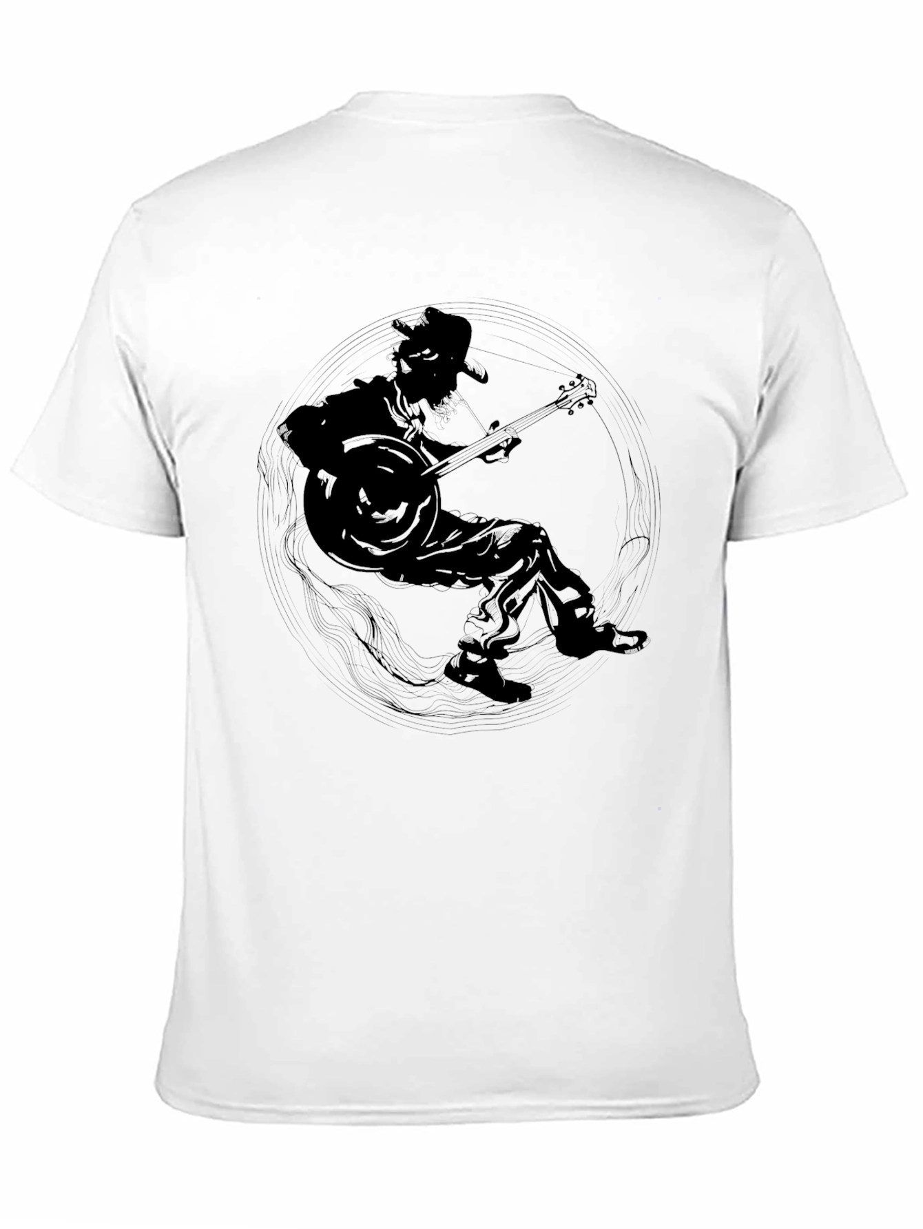 Cool Musician Graphic Tee - Black