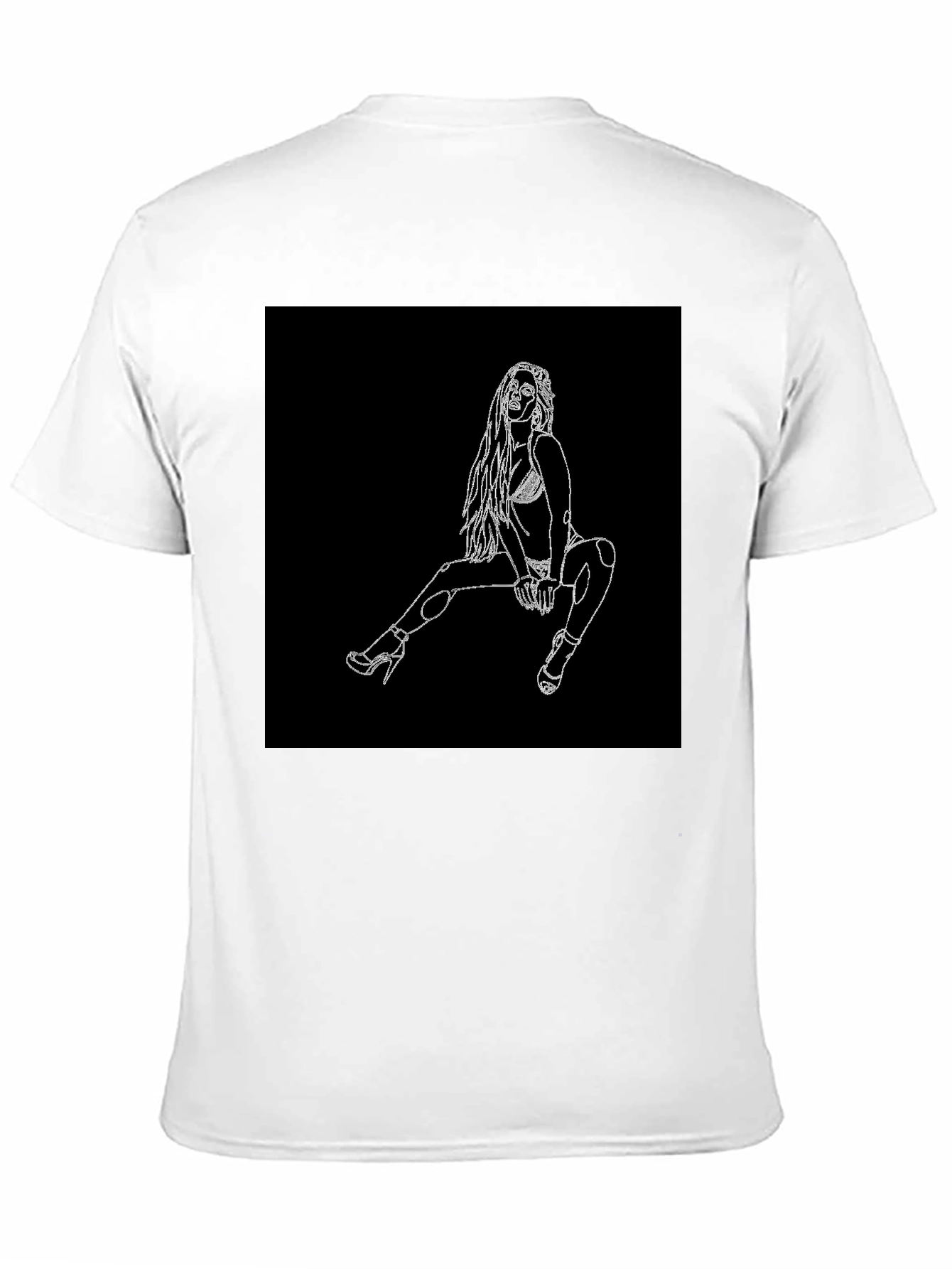 Black T-Shirt with Graphic Design