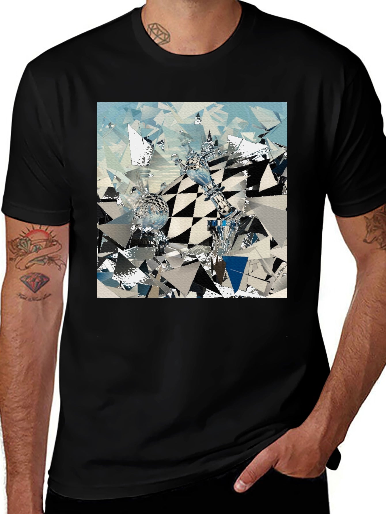 Abstract Chess T-Shirt