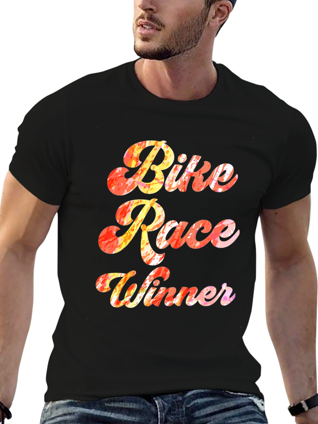 Bike Race Winner T-Shirt - Novelty Graphic Tee