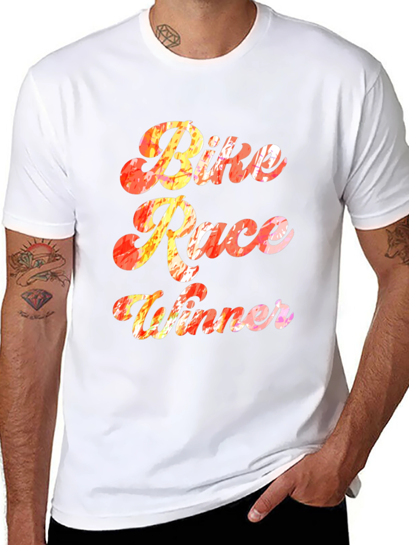 Bike Race Winner T-Shirt - Novelty Graphic Tee