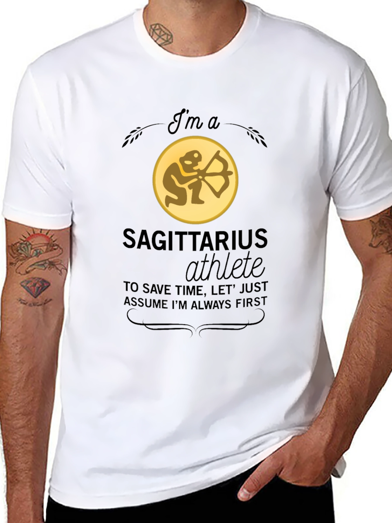 Sagittarius Athlete T-Shirt - Zodiac Tee