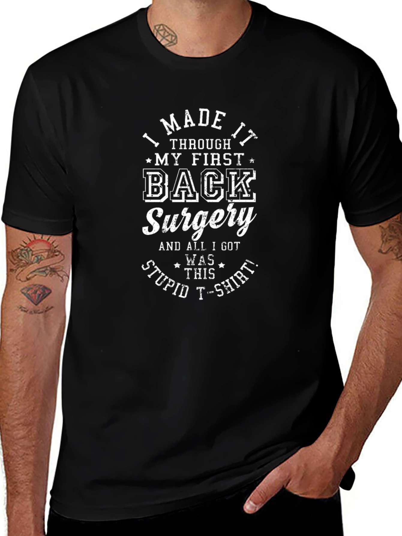 Back Surgery Survivor T-Shirt - I Made It