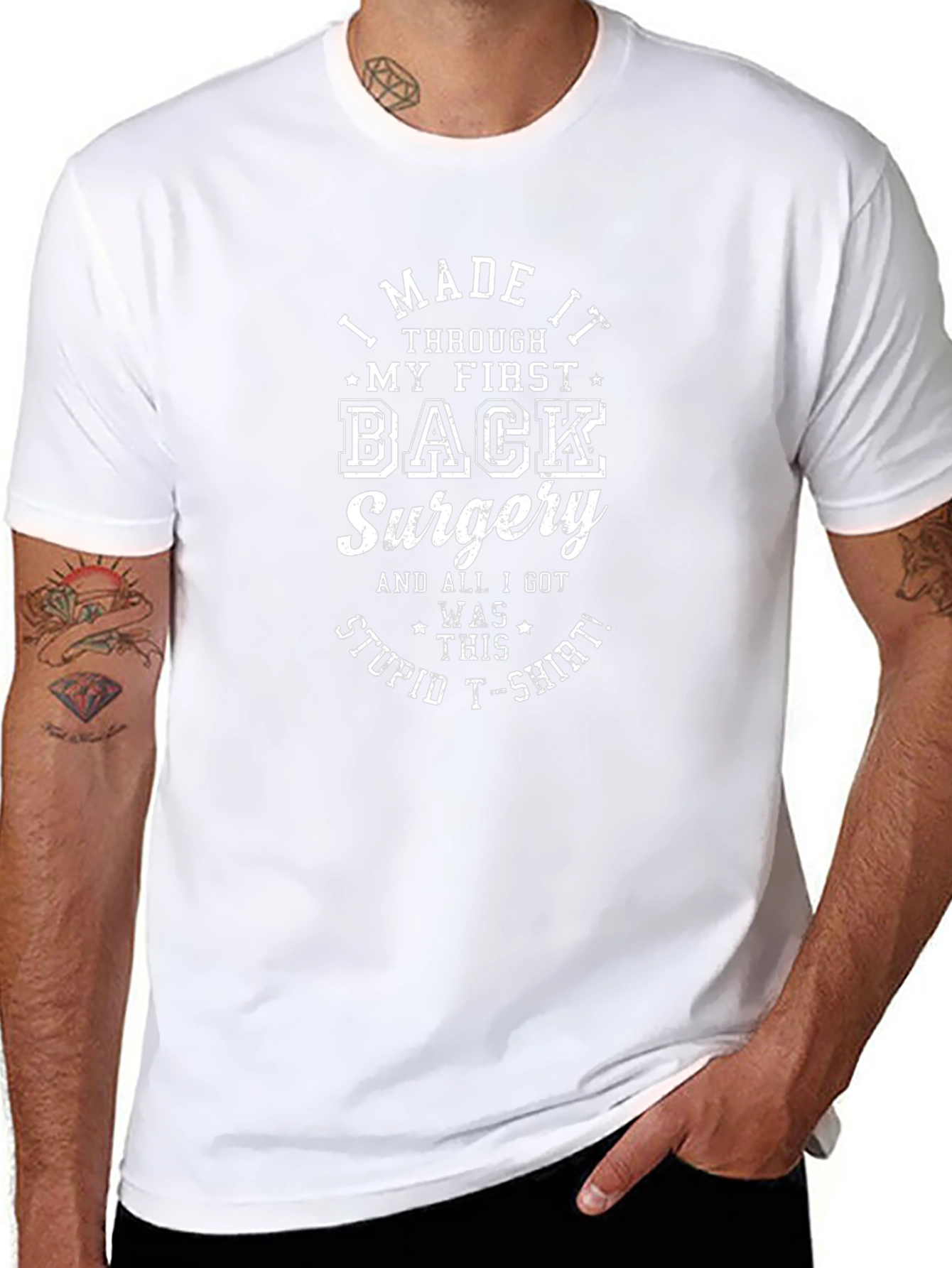 Back Surgery Survivor T-Shirt - I Made It