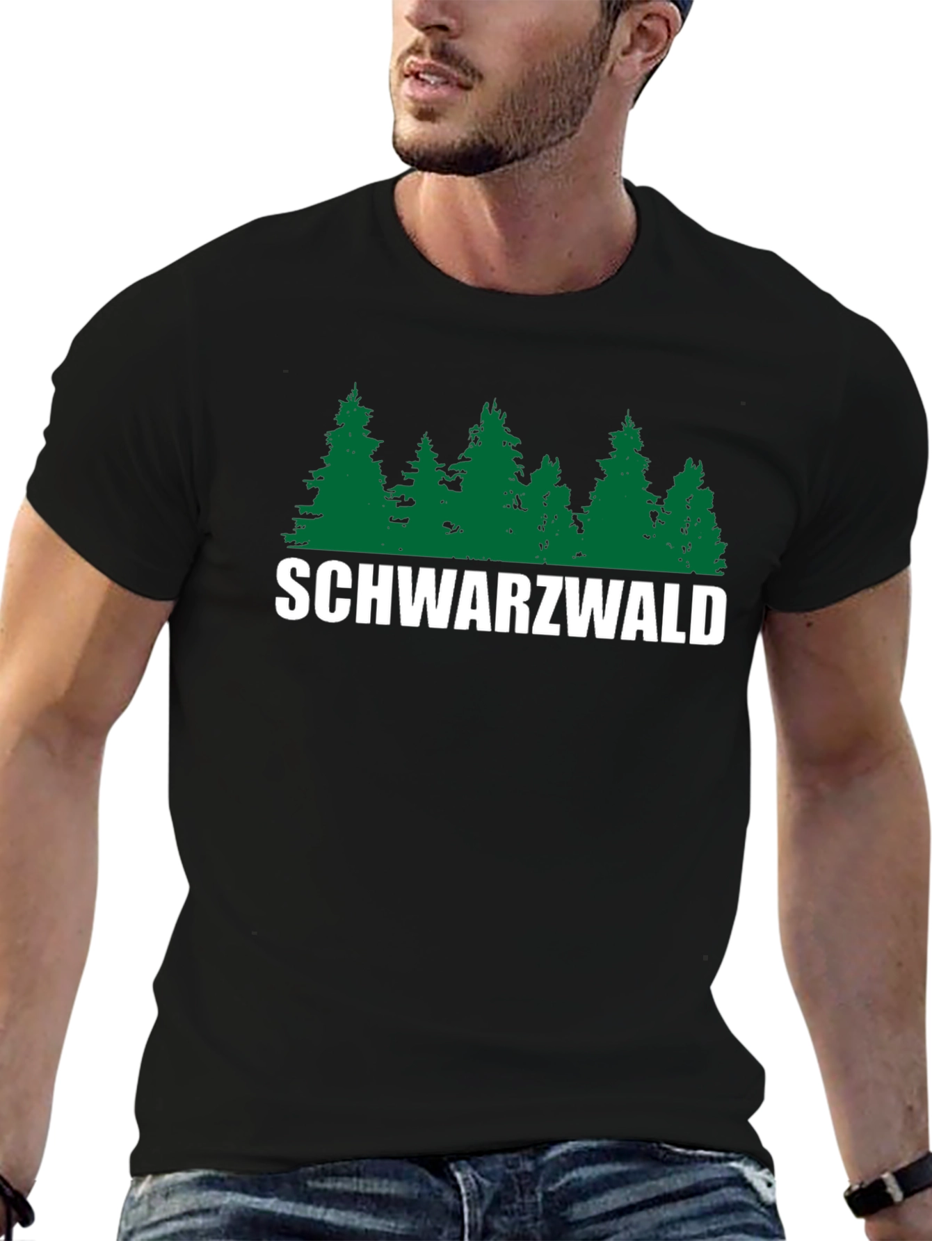 Schwarzwald Forest Tee - Black Graphic T-Shirt