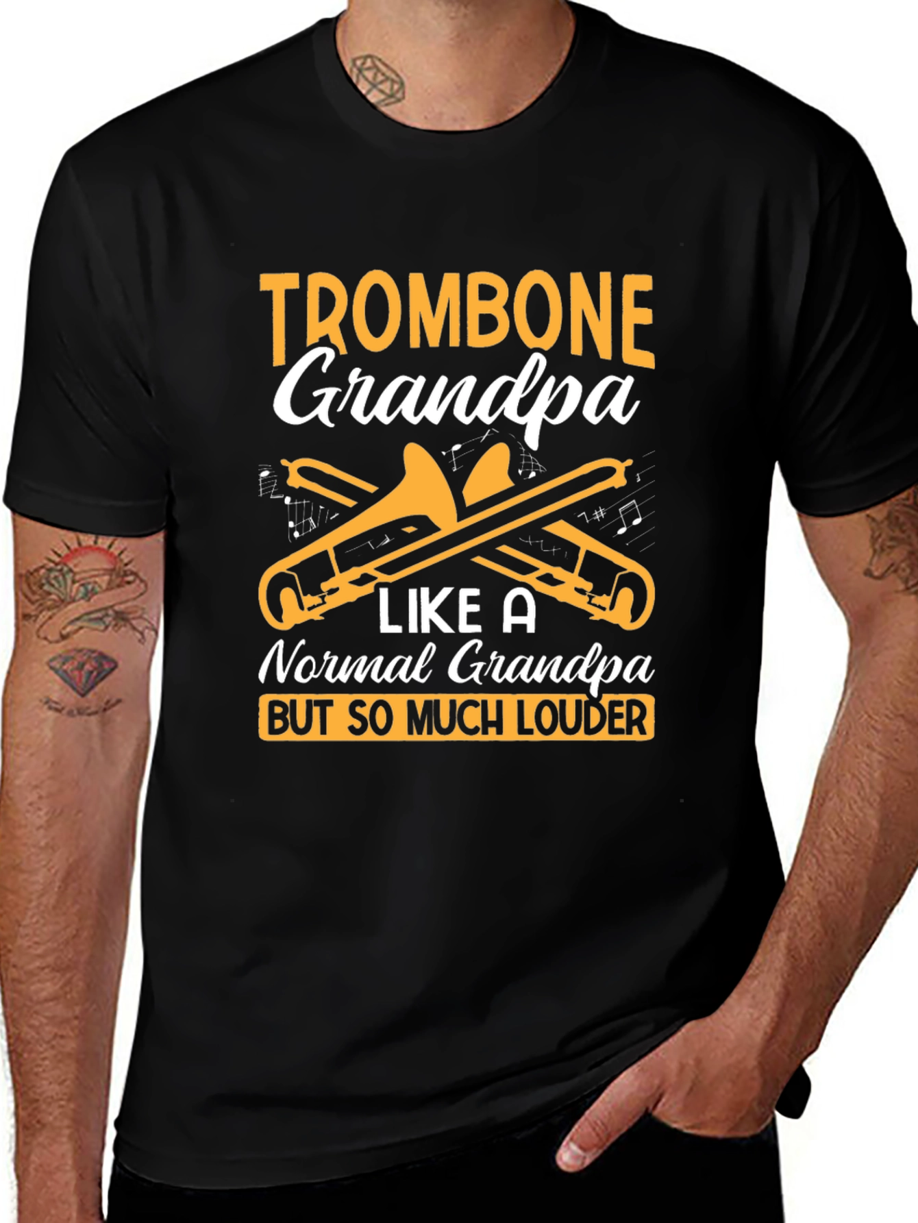 Trombone Grandpa T-Shirt - Loud & Proud Musician