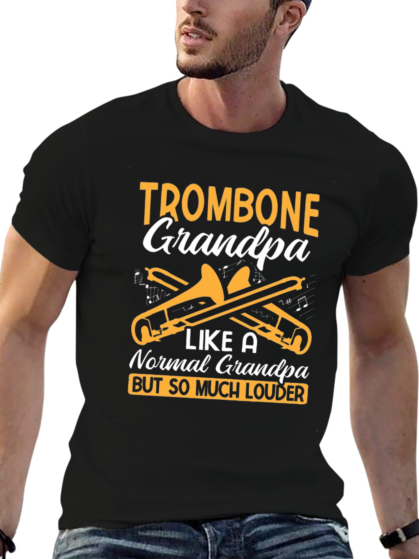 Trombone Grandpa T-Shirt - Loud & Proud Musician