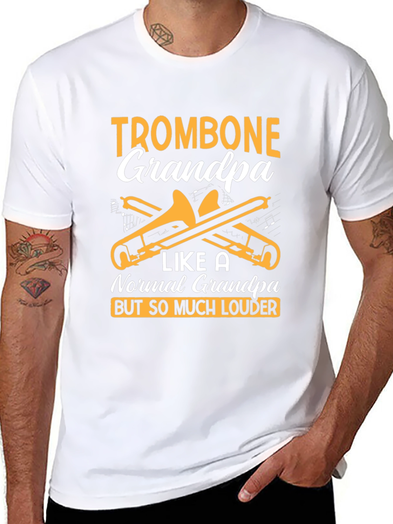 Trombone Grandpa T-Shirt - Loud & Proud Musician