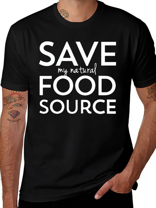 Save My Natural Food Source T-Shirt - Black