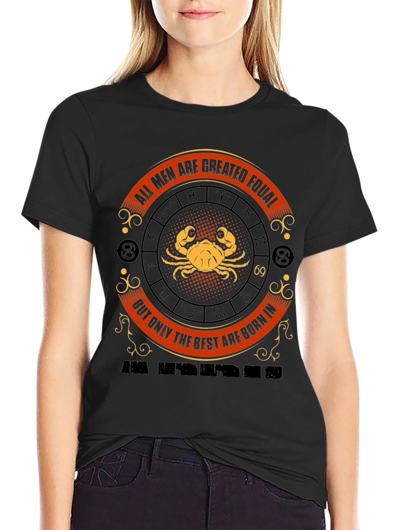 Cancer Zodiac T-Shirt - All Men Are Created Equal