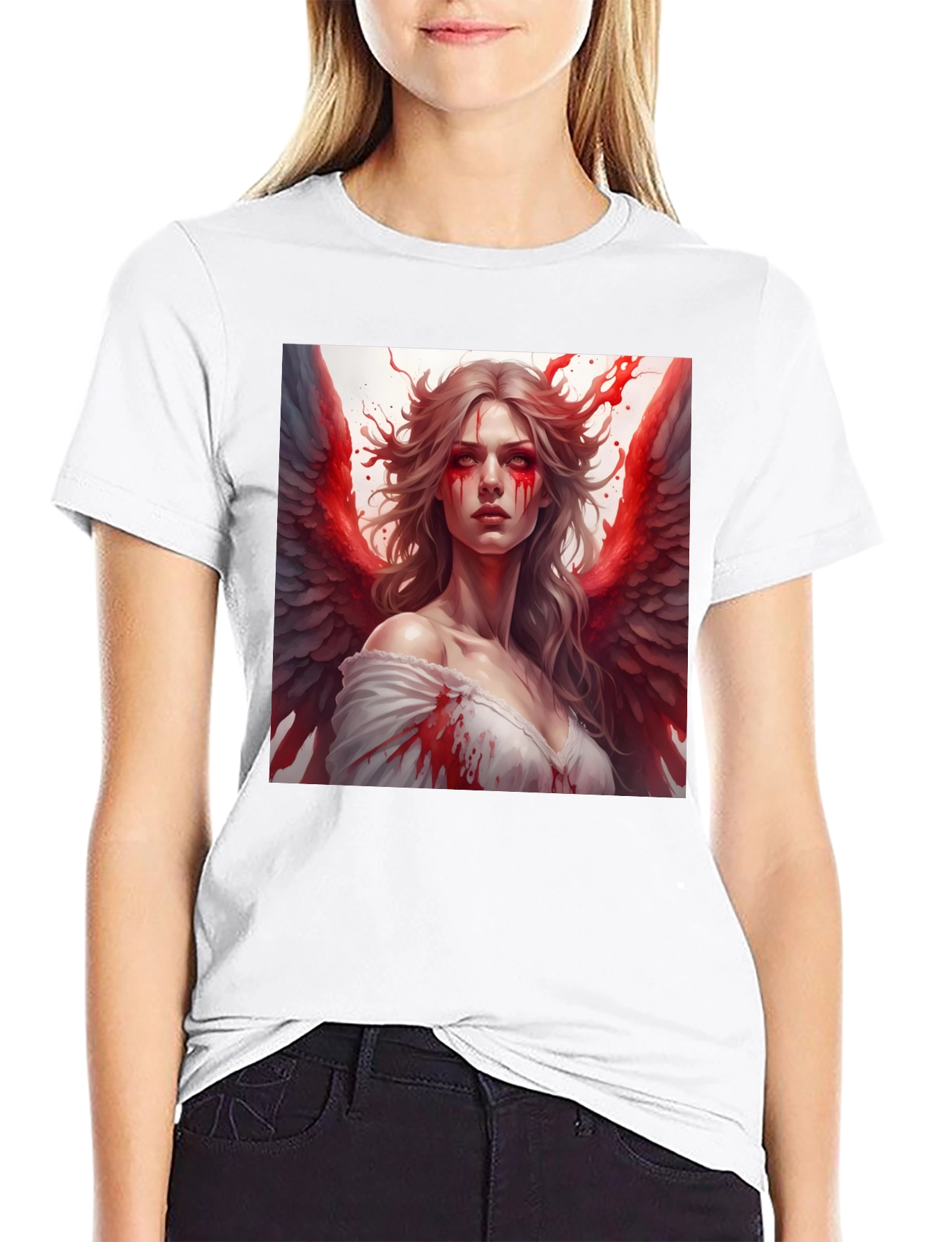 Bloody Angel Graphic T-Shirt - Black