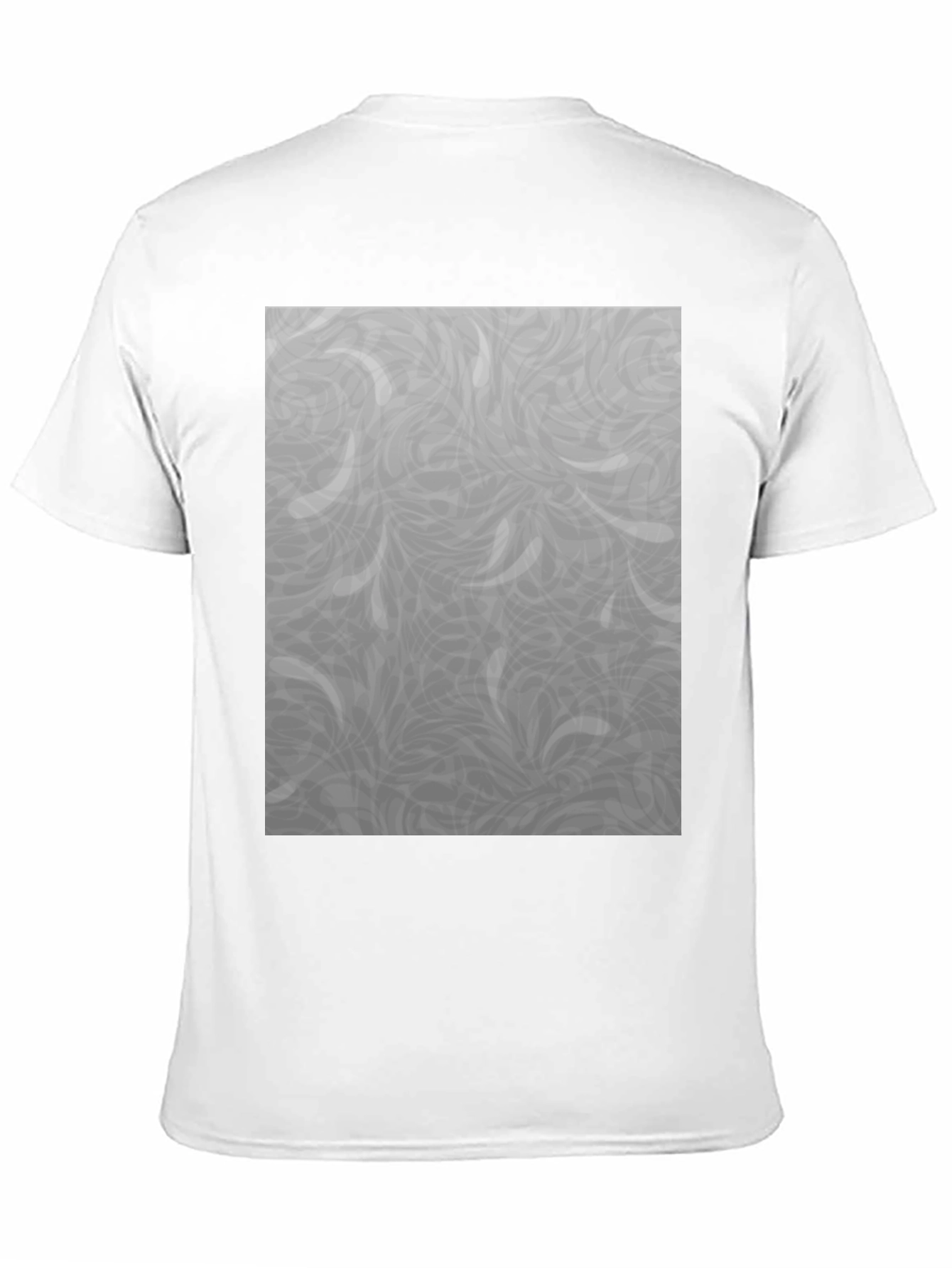 Stylish Black T-Shirt with Grey Pattern