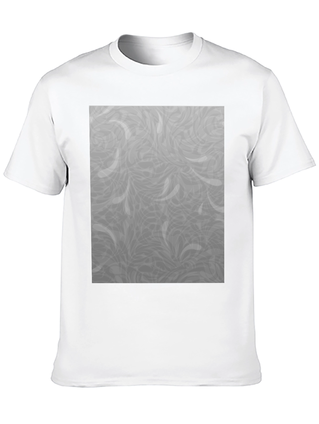 Stylish Black T-Shirt with Grey Pattern