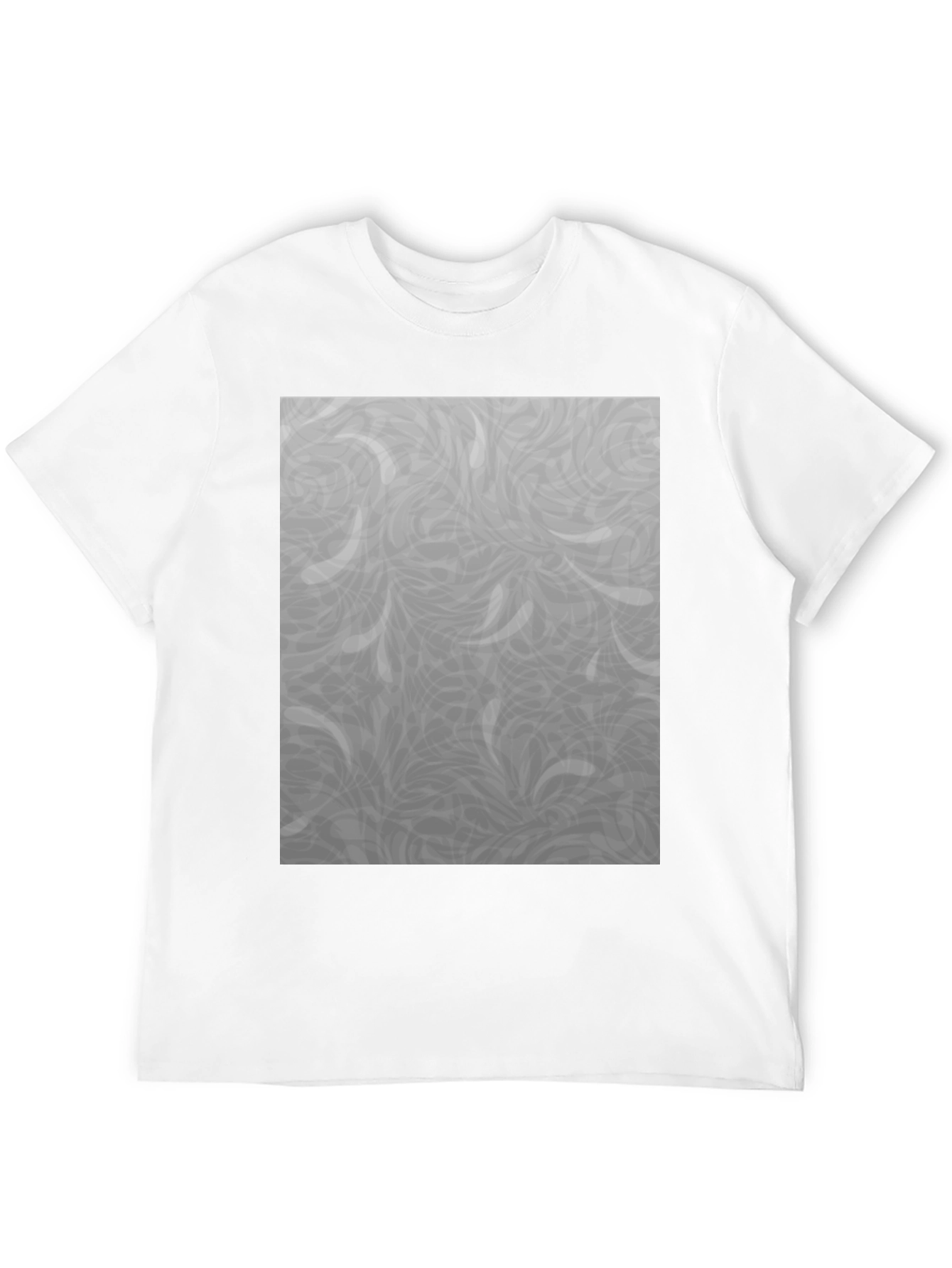 Stylish Black T-Shirt with Grey Pattern