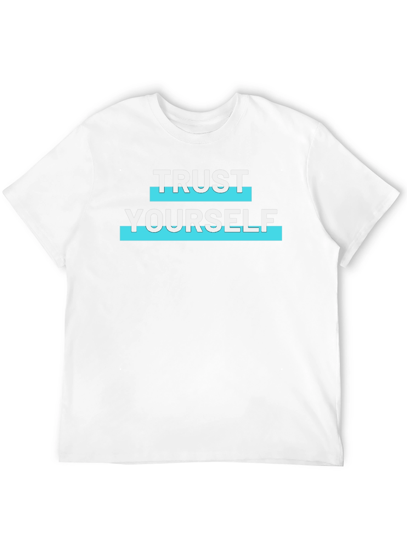 Trust Yourself Graphic Print Mens Black T-Shirt