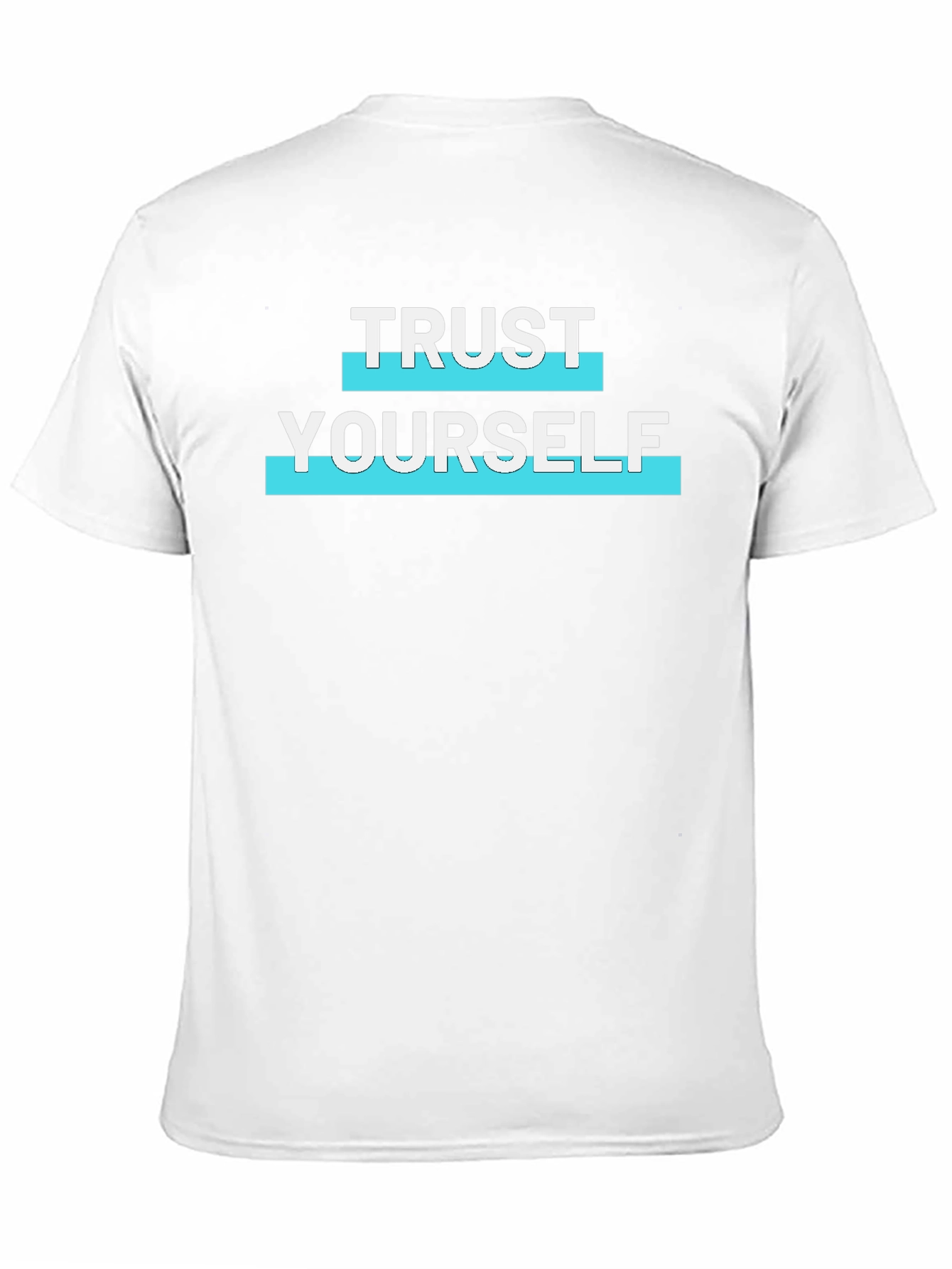 Trust Yourself Graphic Print Mens Black T-Shirt