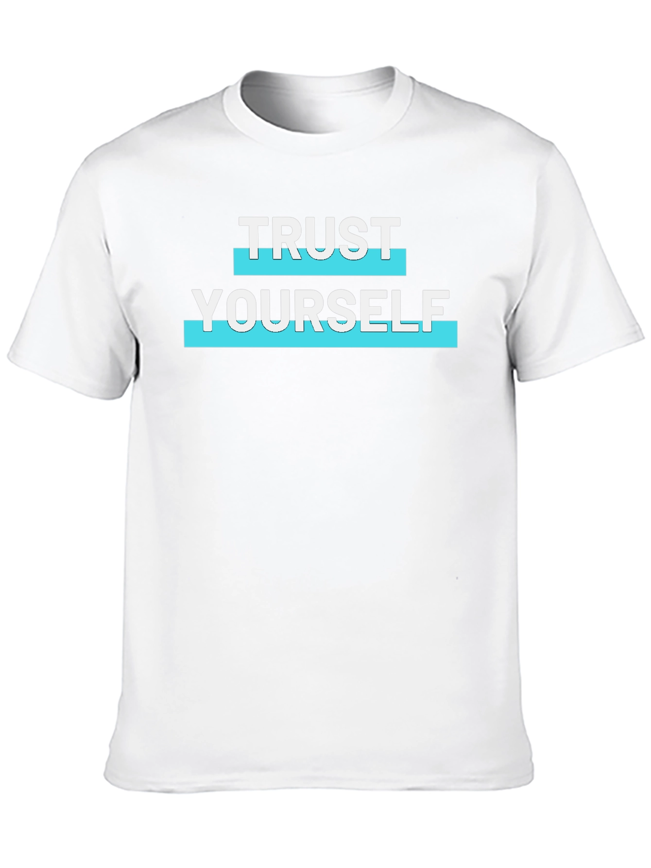 Trust Yourself Graphic Print Mens Black T-Shirt