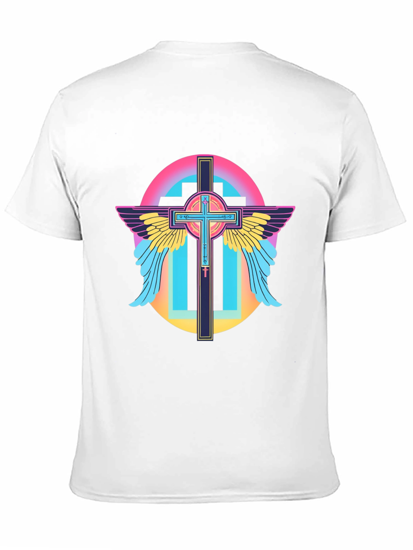 Retro Cross Wings Graphic T-Shirt