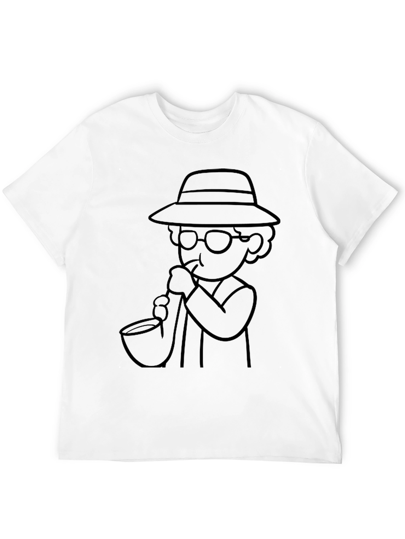 Retro Cartoon Smoker Graphic Tee