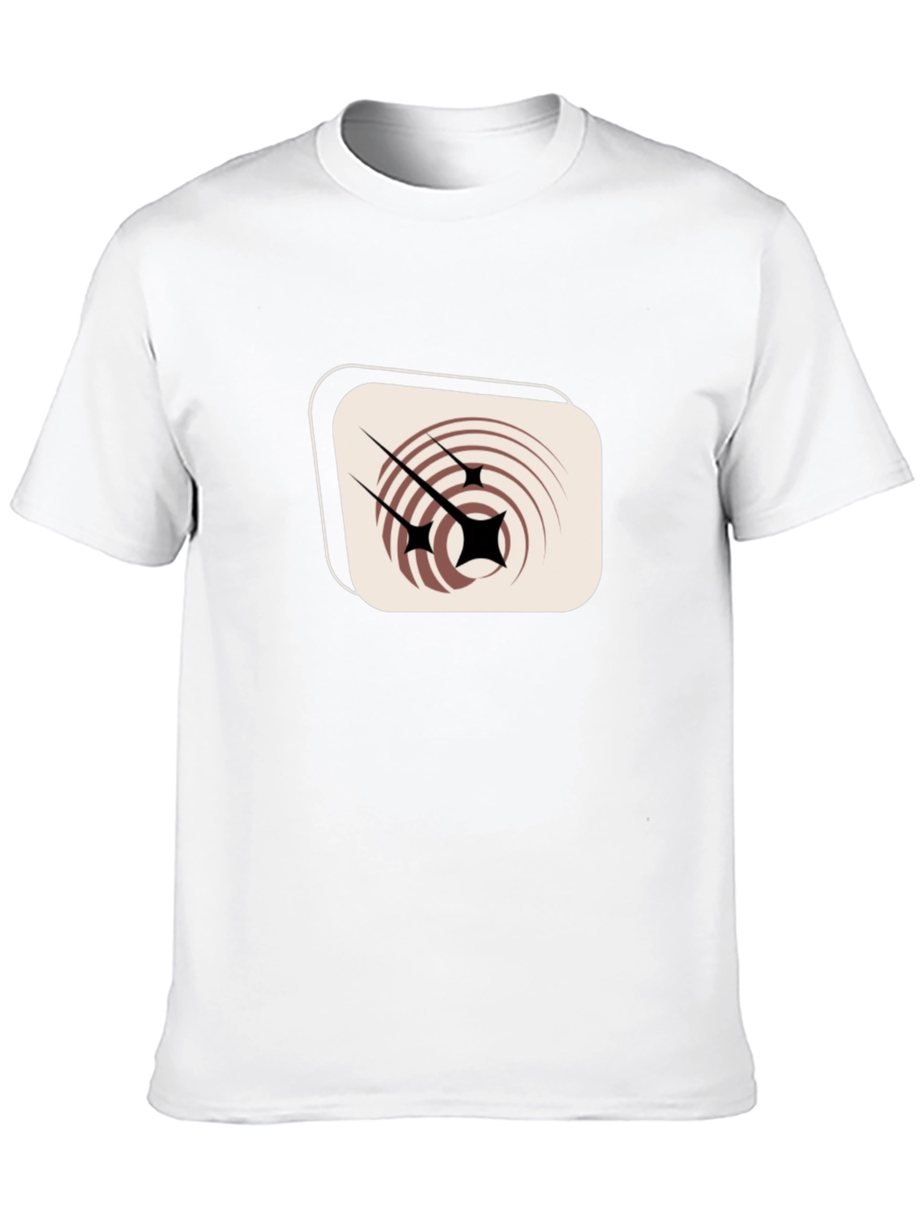 Retro Atomic Starburst Graphic Tee - Black