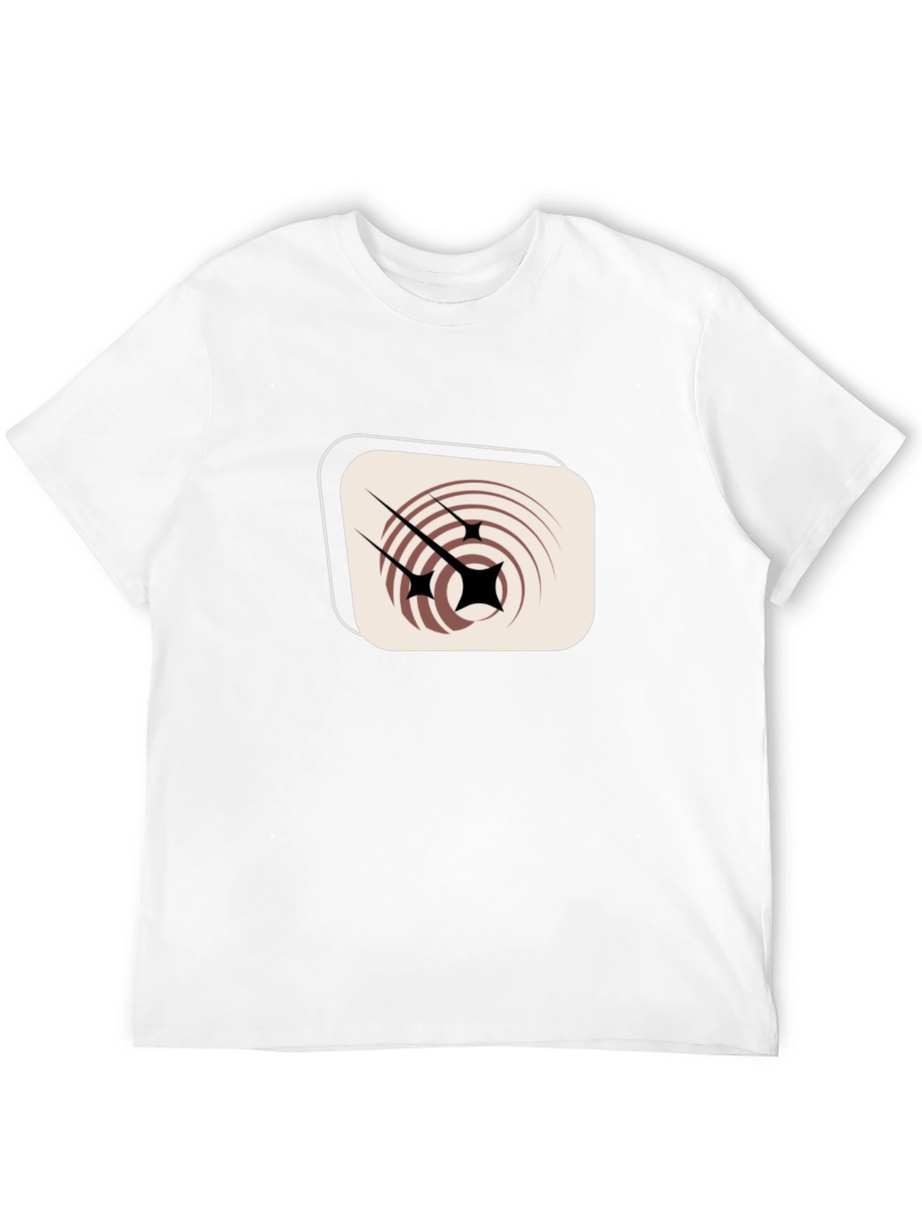 Retro Atomic Starburst Graphic Tee - Black