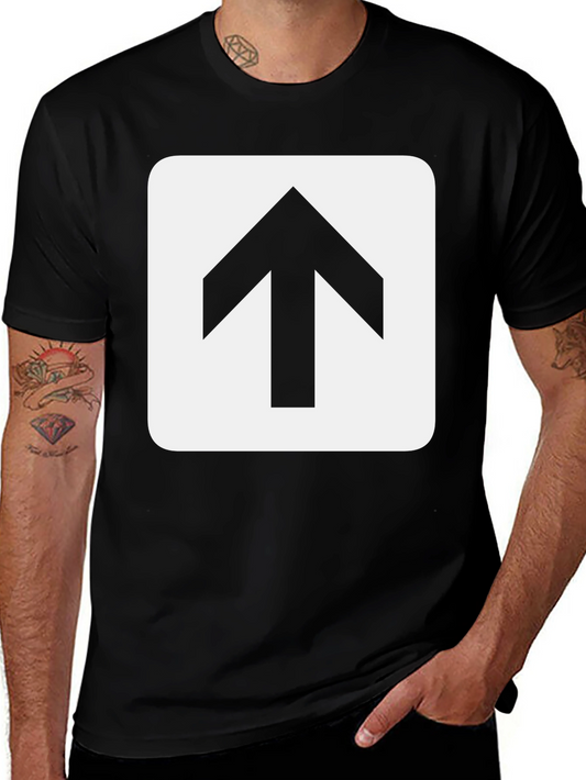 Up Arrow Graphic Tee - Modern Minimalist Style