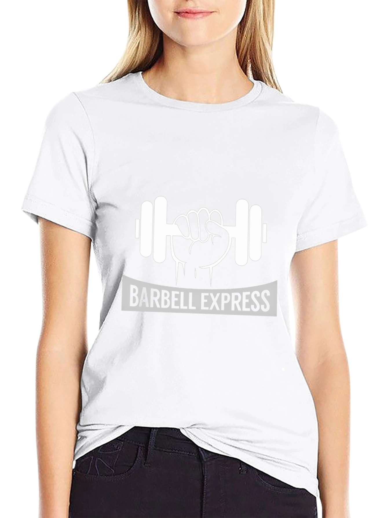 Barbell Express Black Graphic Tee