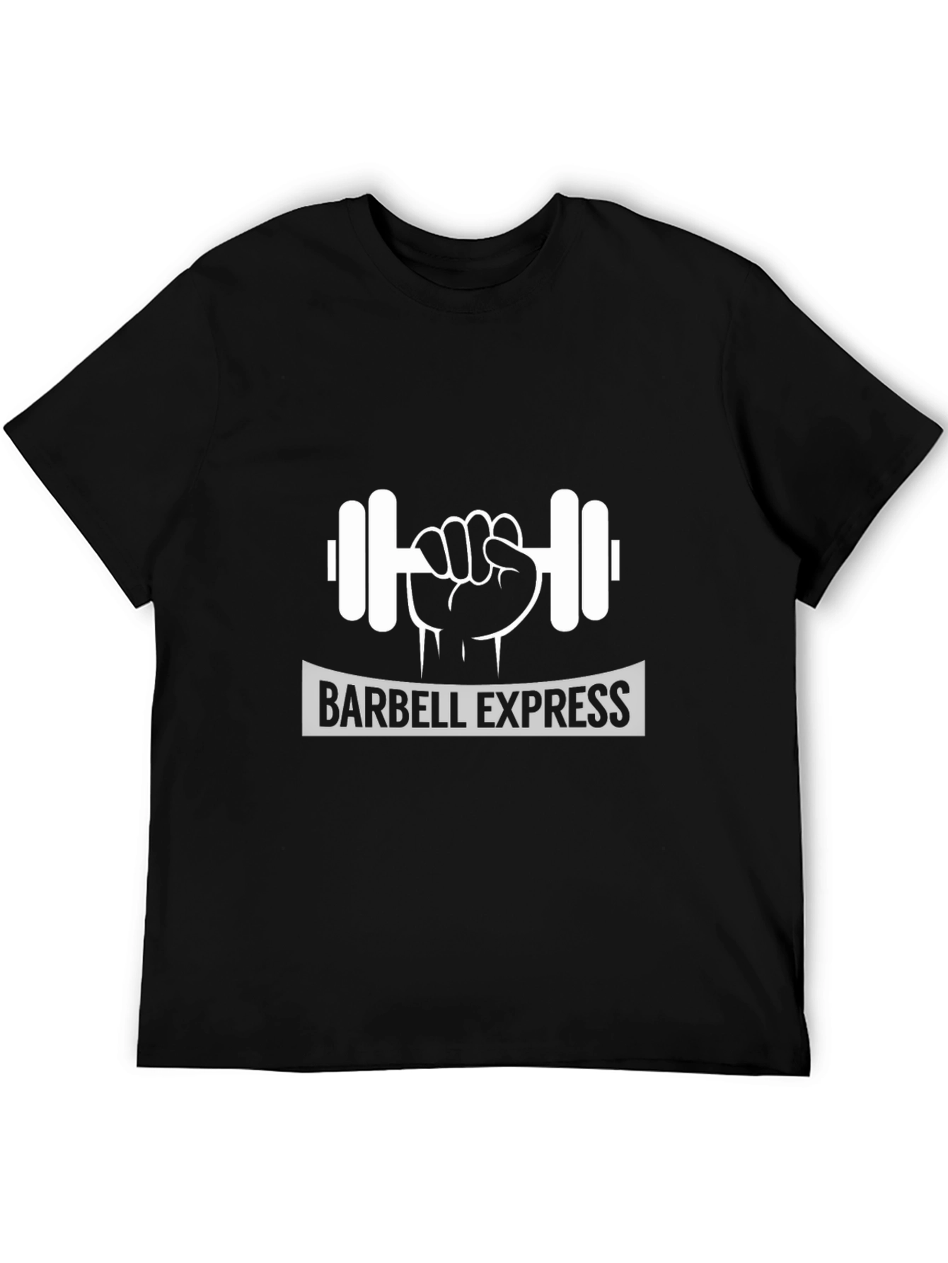 Barbell Express Black Graphic Tee