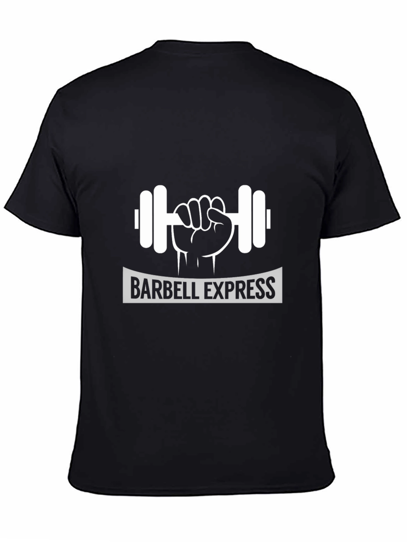 Barbell Express Black Graphic Tee
