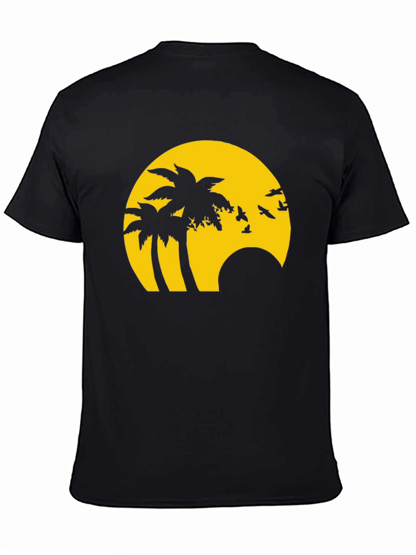 Tropical Palm Sunset Graphic T-Shirt