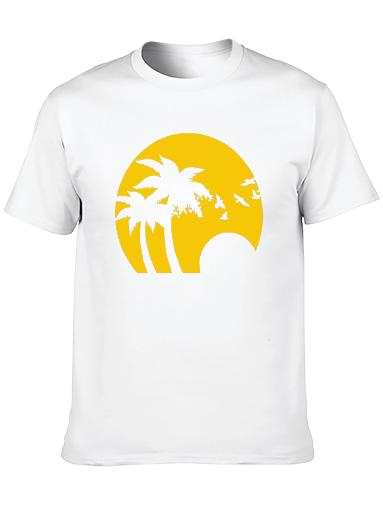 Tropical Palm Sunset Graphic T-Shirt
