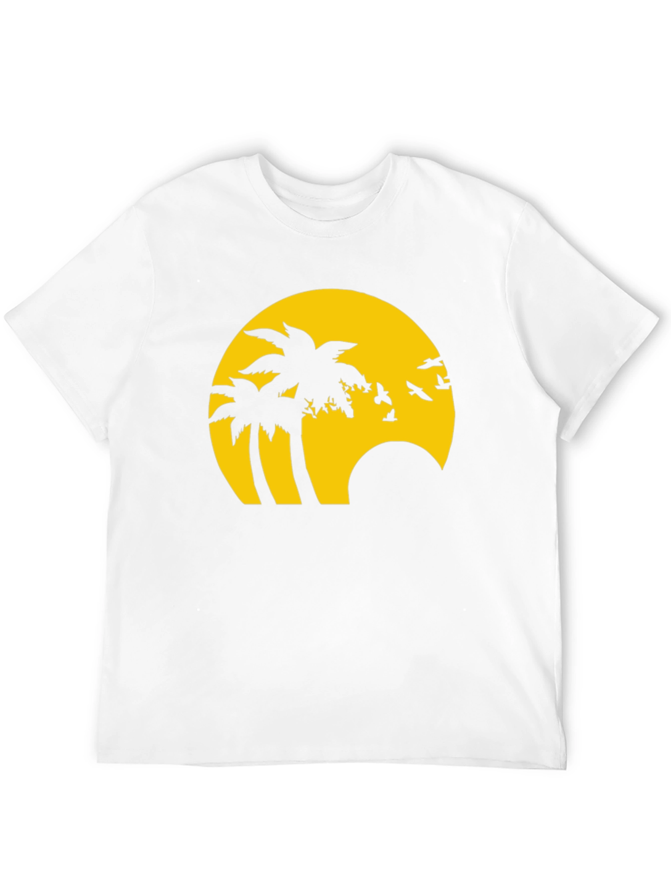 Tropical Palm Sunset Graphic T-Shirt