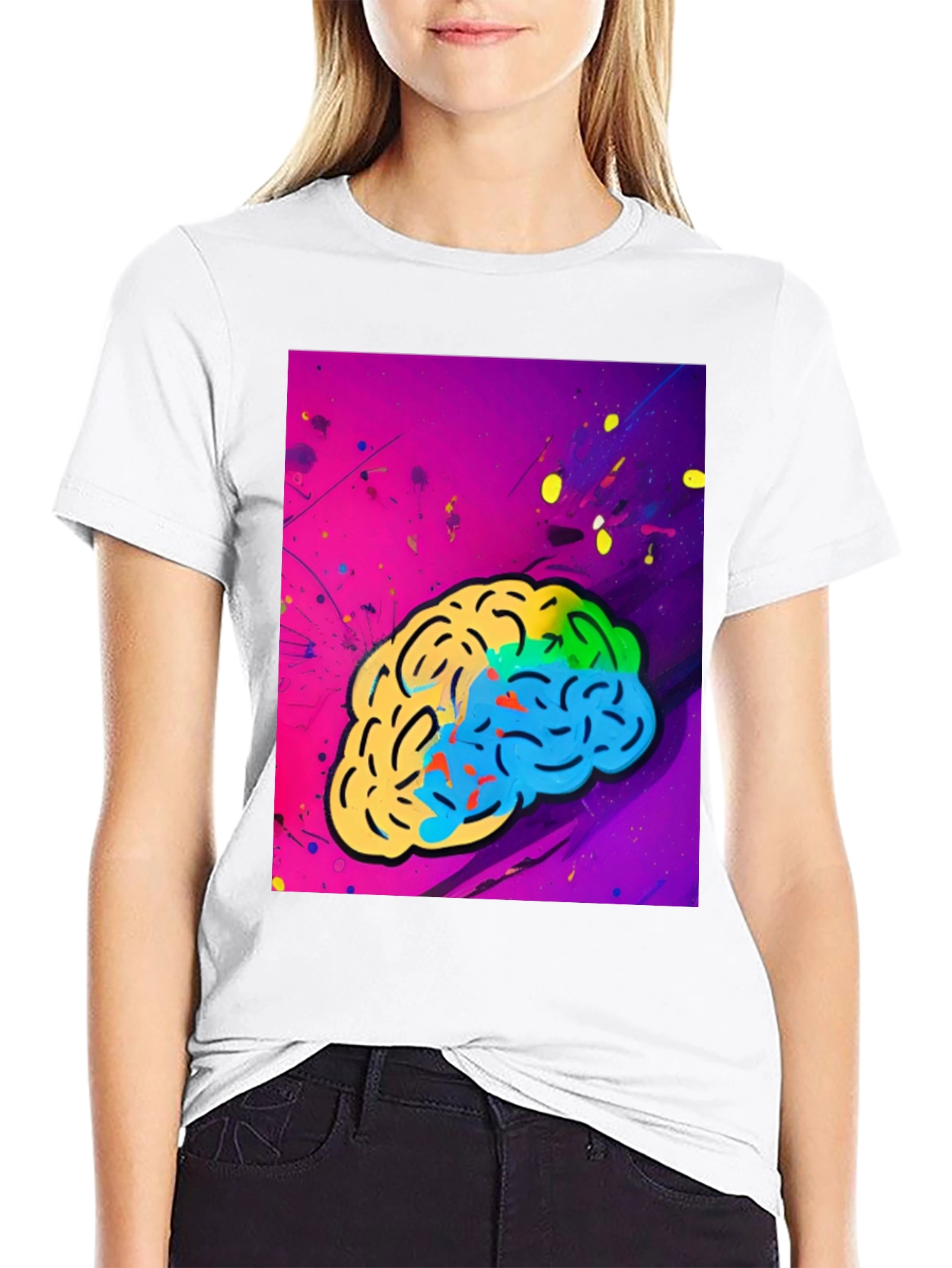 Colorful Brain Graphic Tee