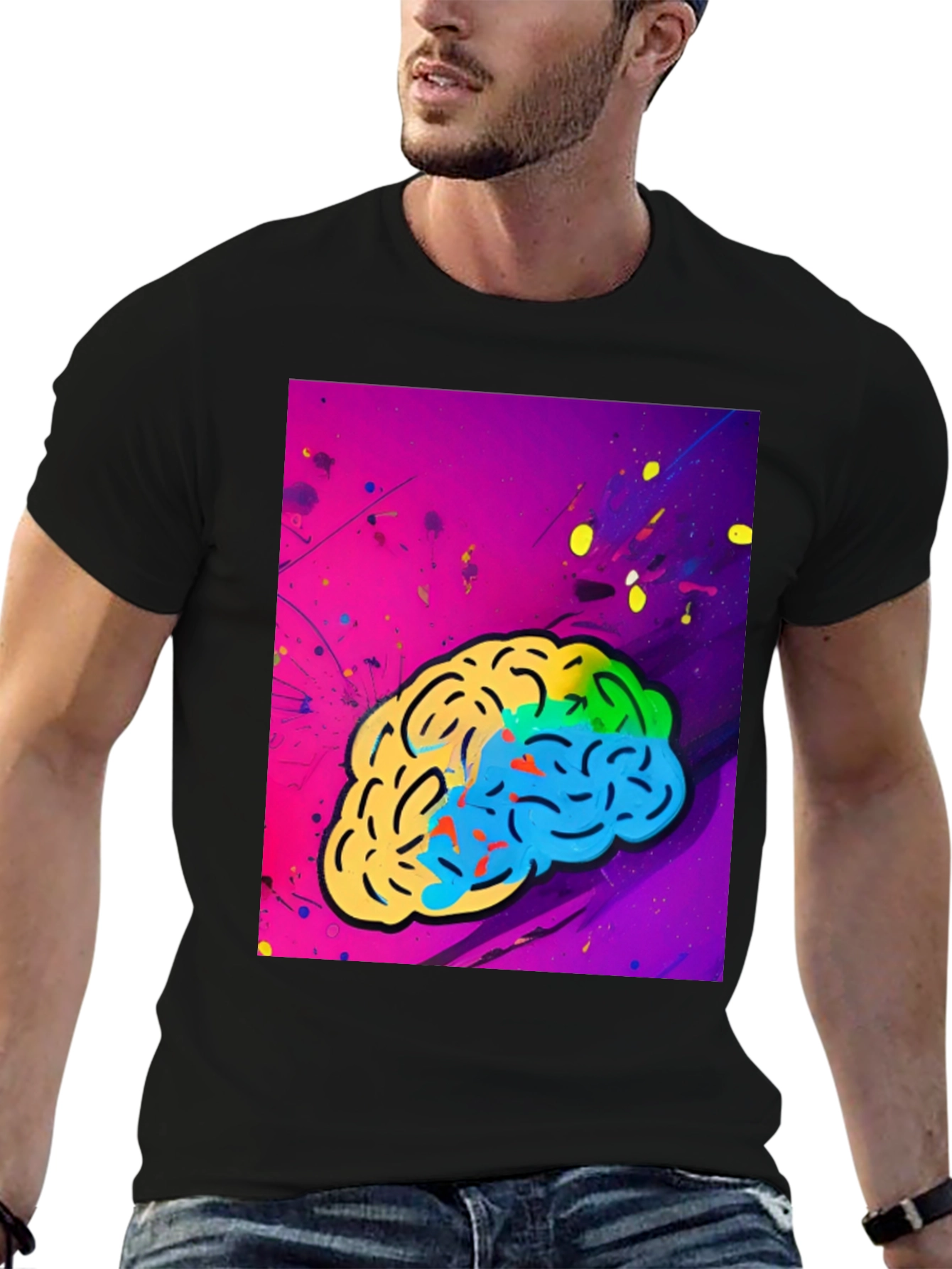 Colorful Brain Graphic Tee