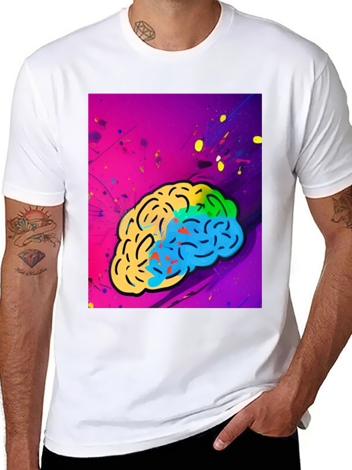 Colorful Brain Graphic Tee