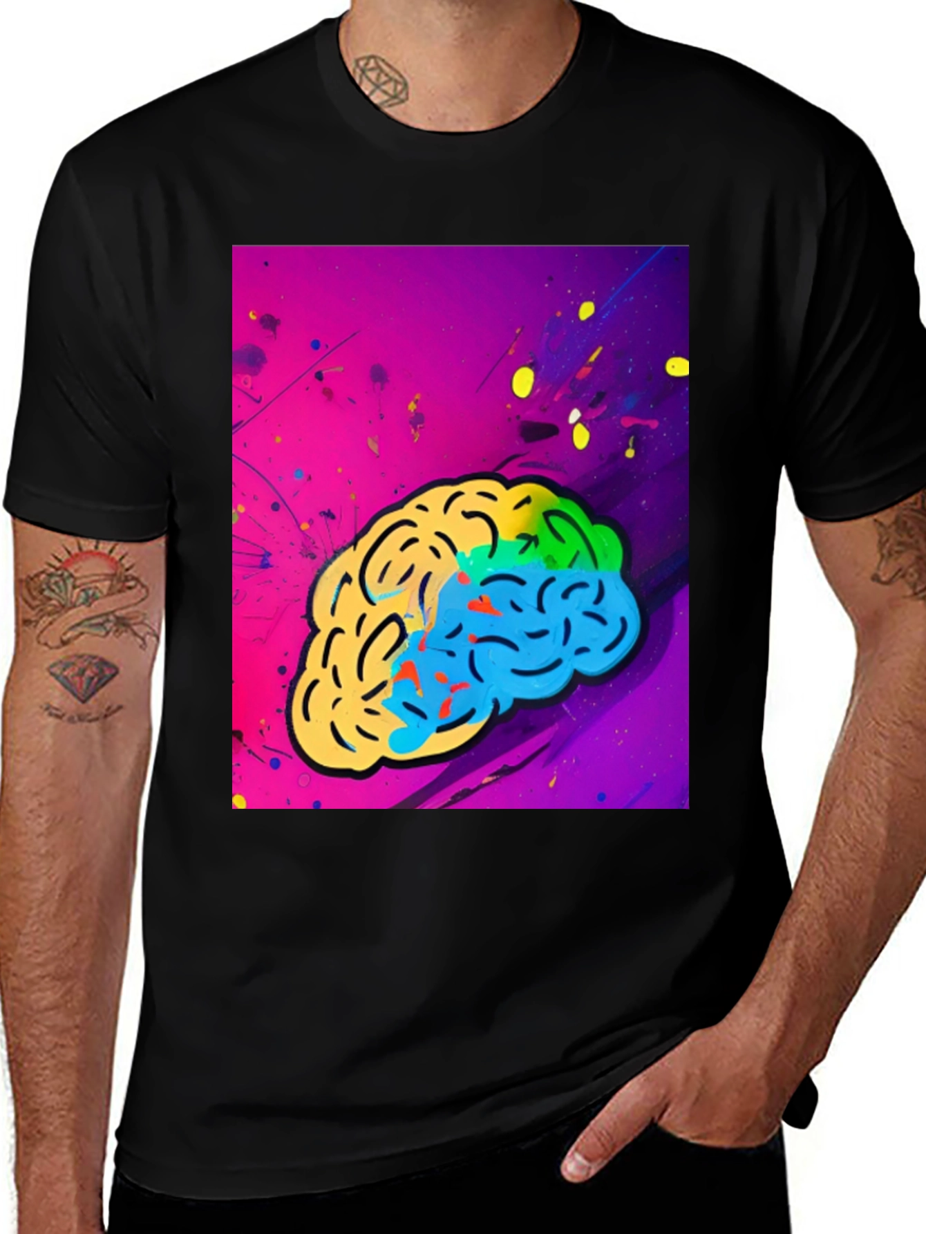 Colorful Brain Graphic Tee