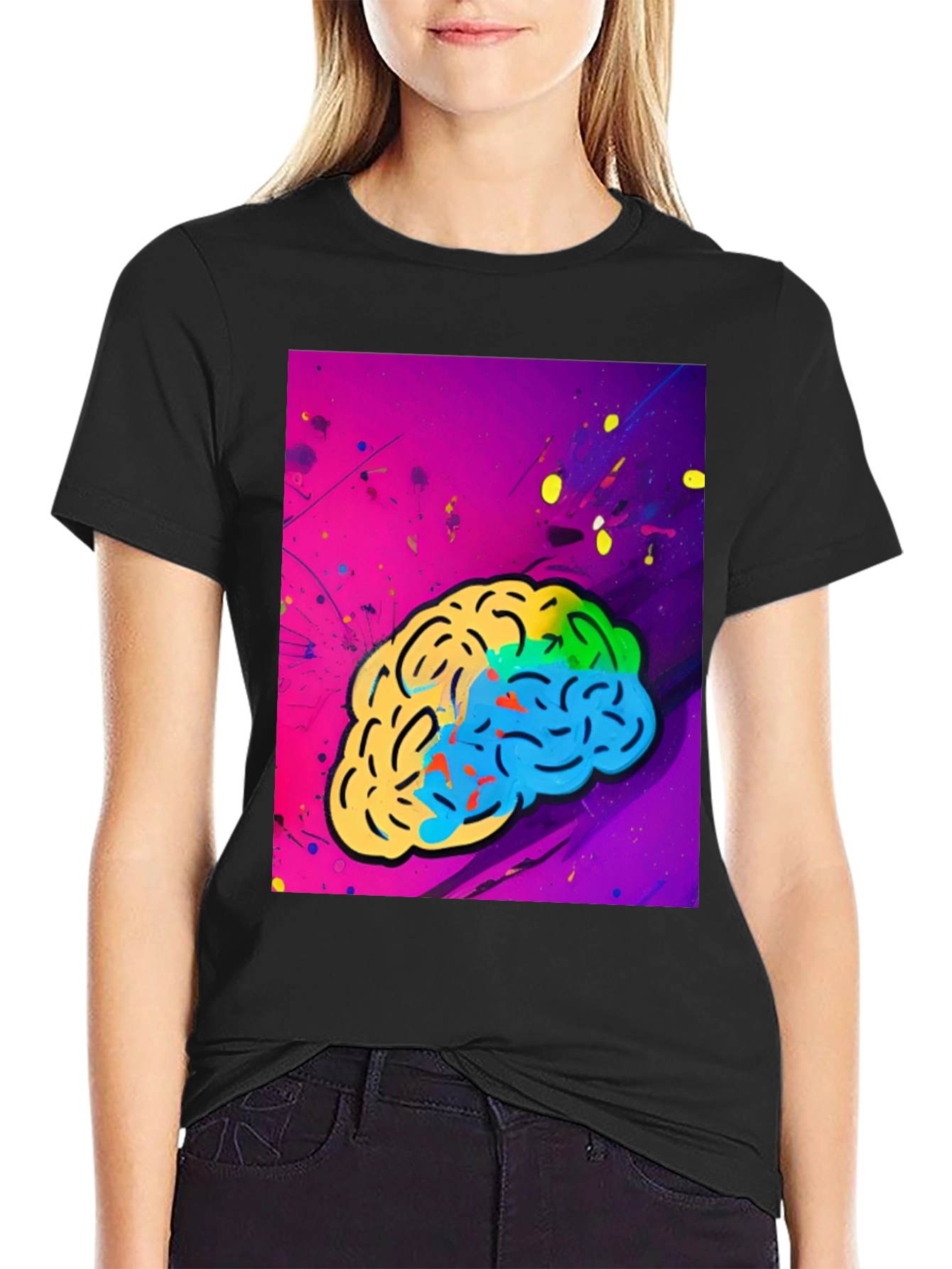 Colorful Brain Graphic Tee