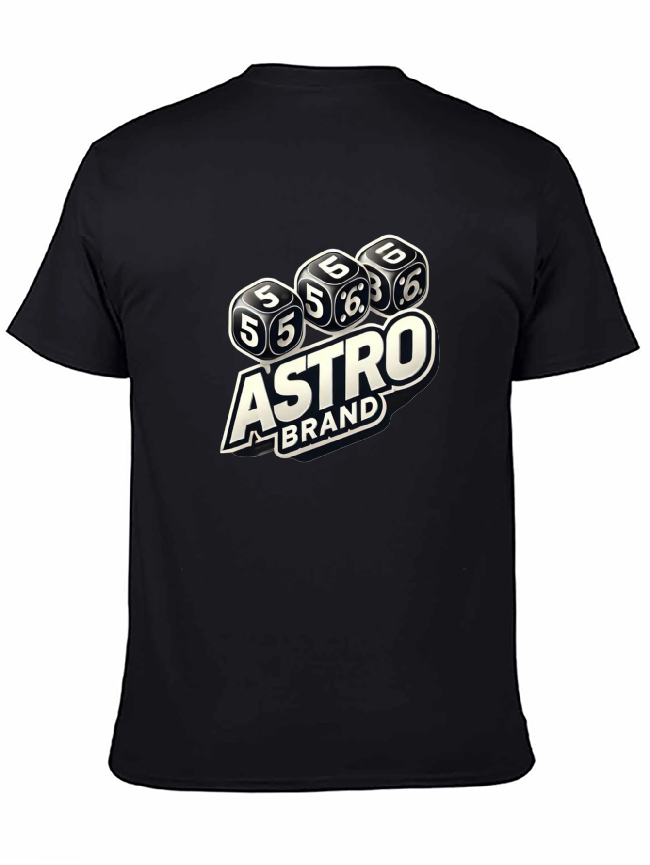 Astro Brand Dice Graphic Black T-Shirt