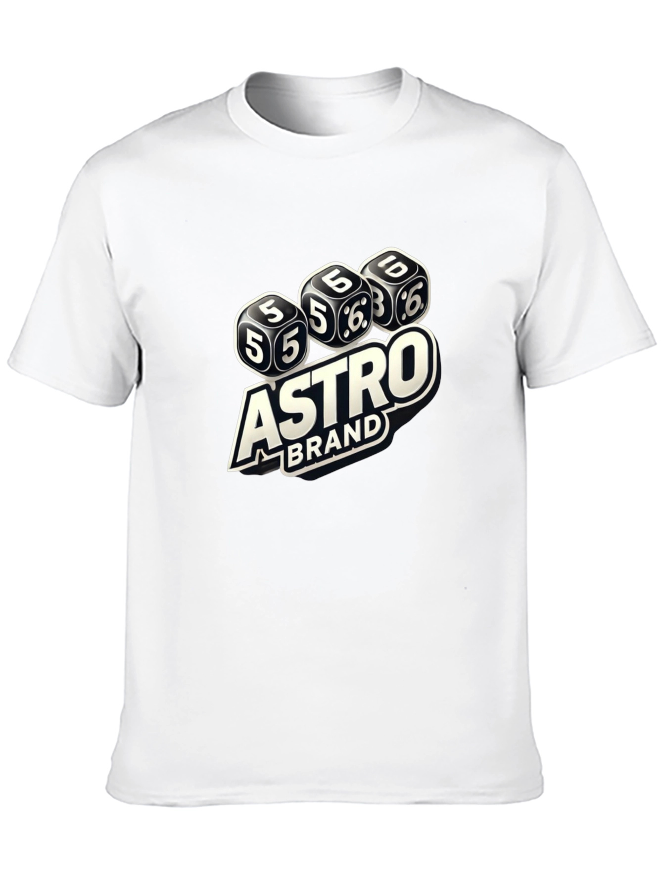Astro Brand Dice Graphic Black T-Shirt