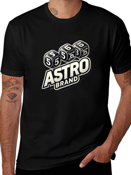 Astro Brand Dice Graphic Black T-Shirt