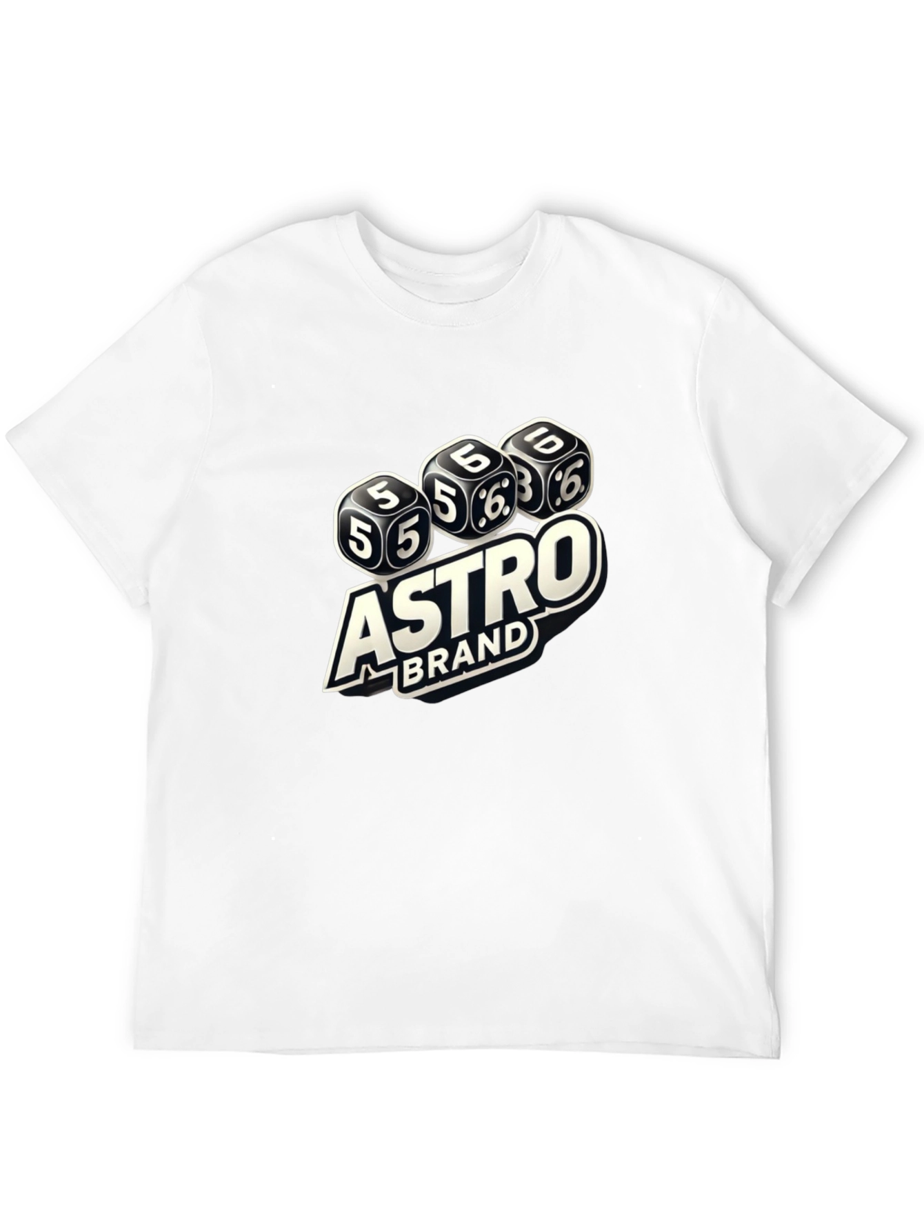 Astro Brand Dice Graphic Black T-Shirt