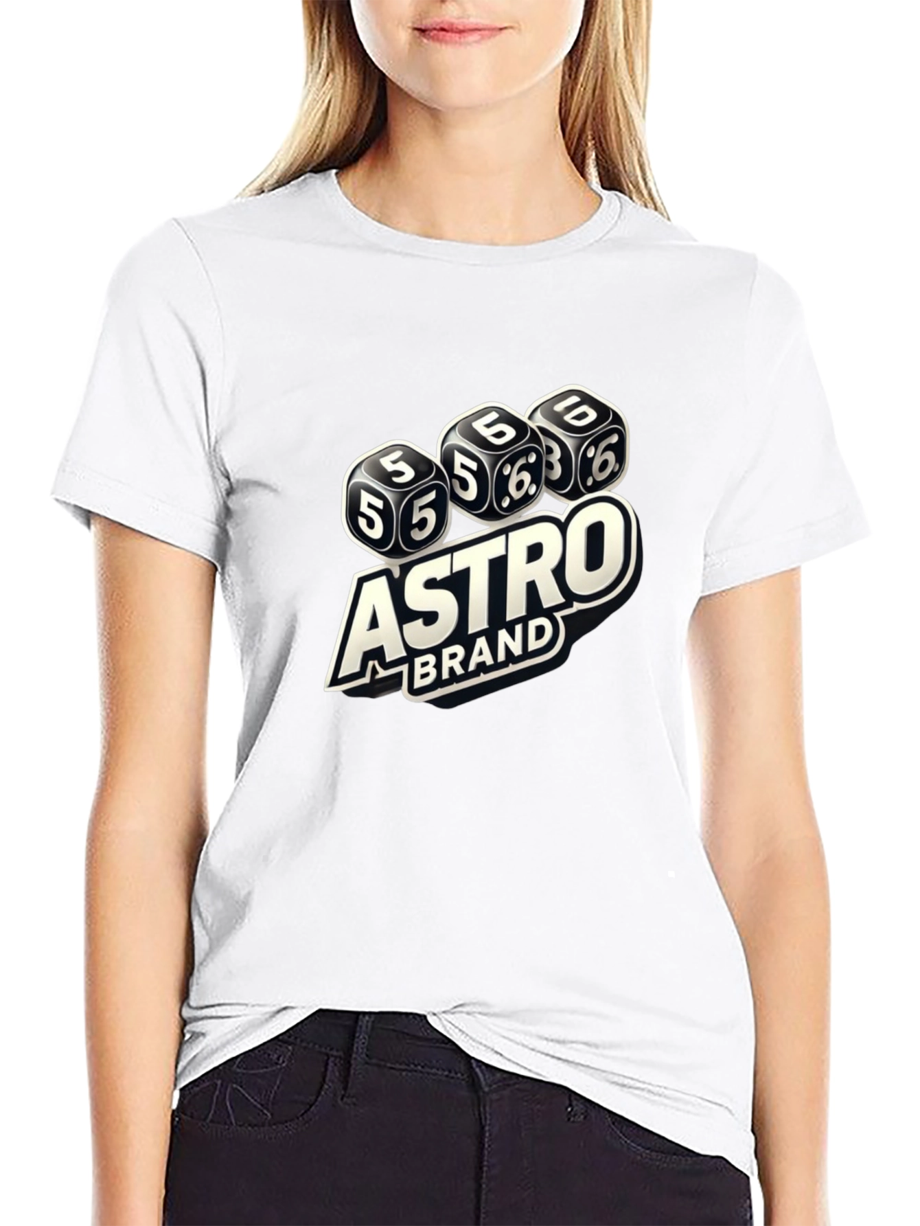 Astro Brand Dice Graphic Black T-Shirt