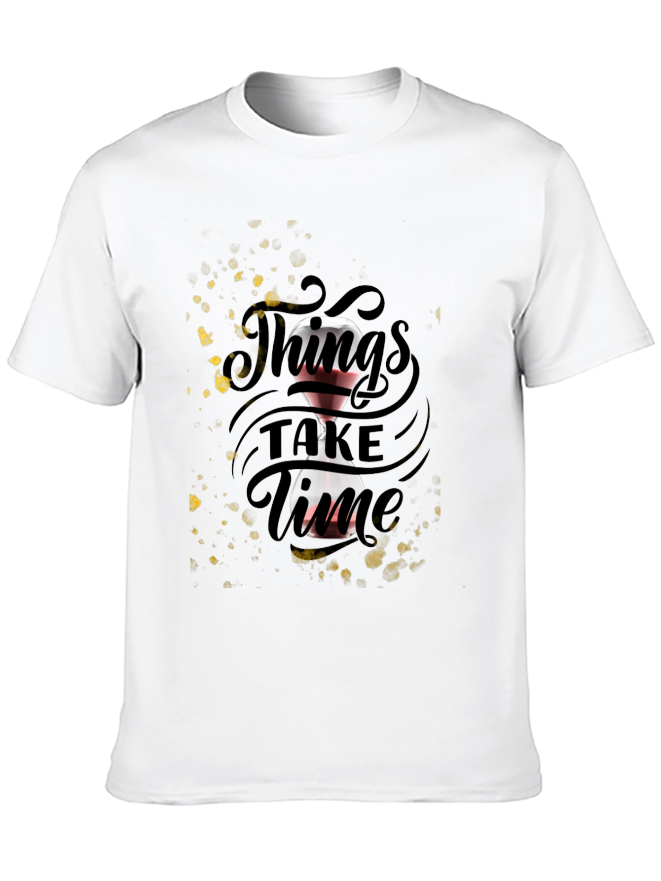 Things Take Time Graphic Tee - Black Unisex T-Shirt