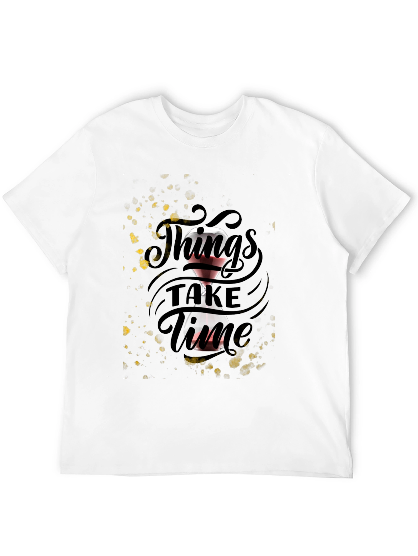 Things Take Time Graphic Tee - Black Unisex T-Shirt