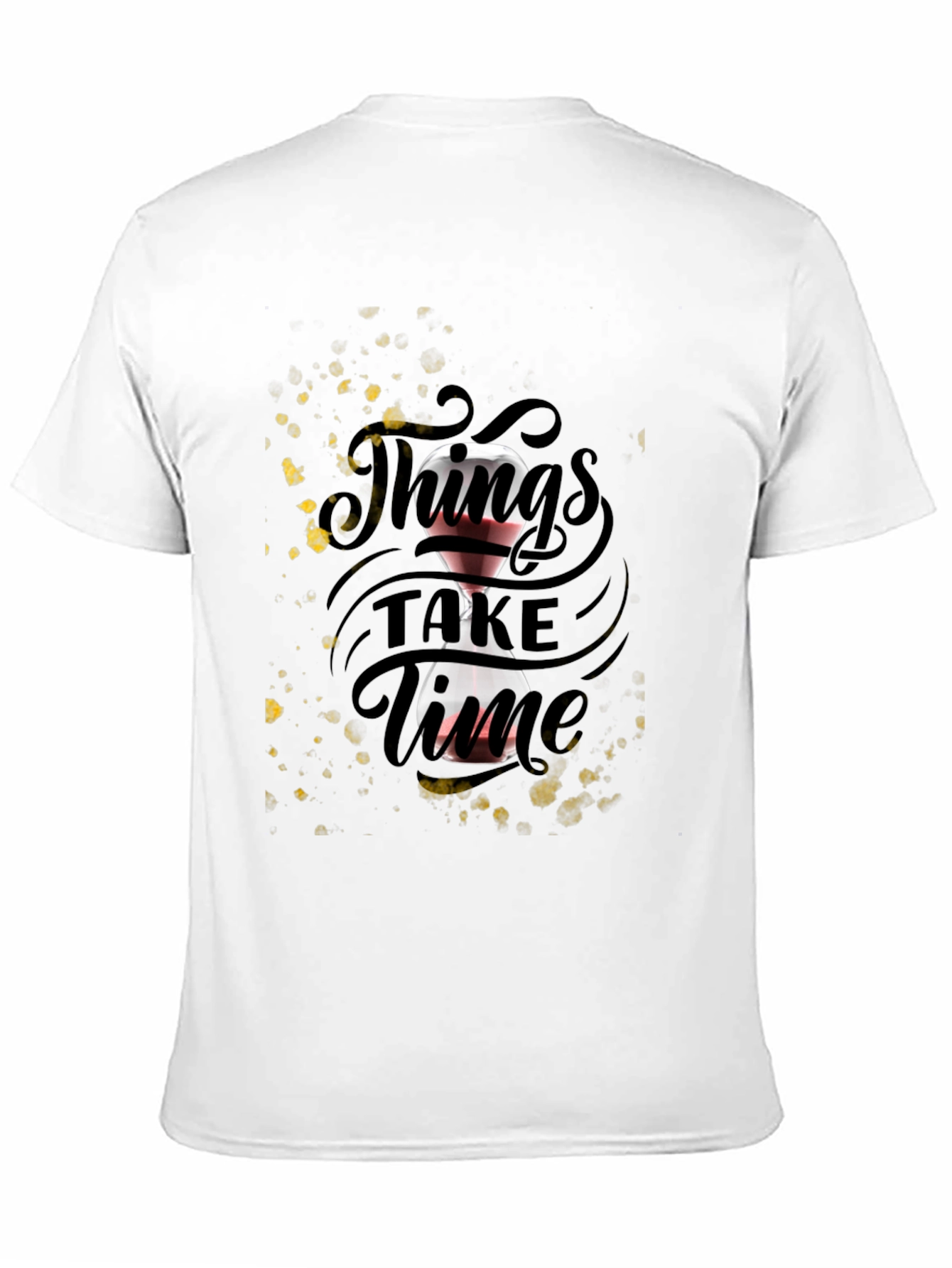 Things Take Time Graphic Tee - Black Unisex T-Shirt
