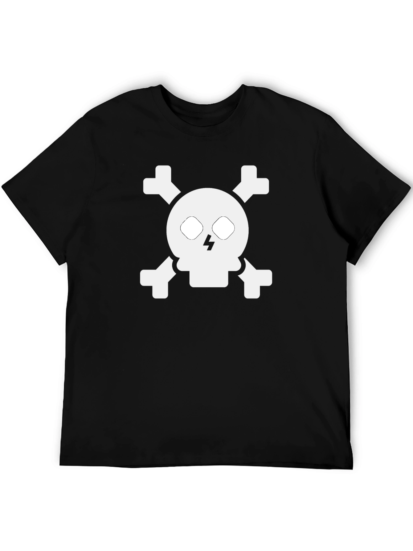 Skull & Crossbones Graphic Tee - Mens Black T-Shirt