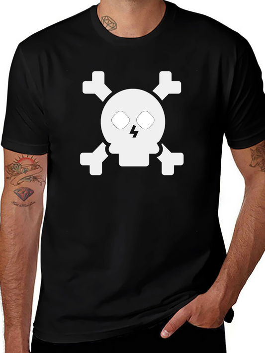 Skull & Crossbones Graphic Tee - Mens Black T-Shirt