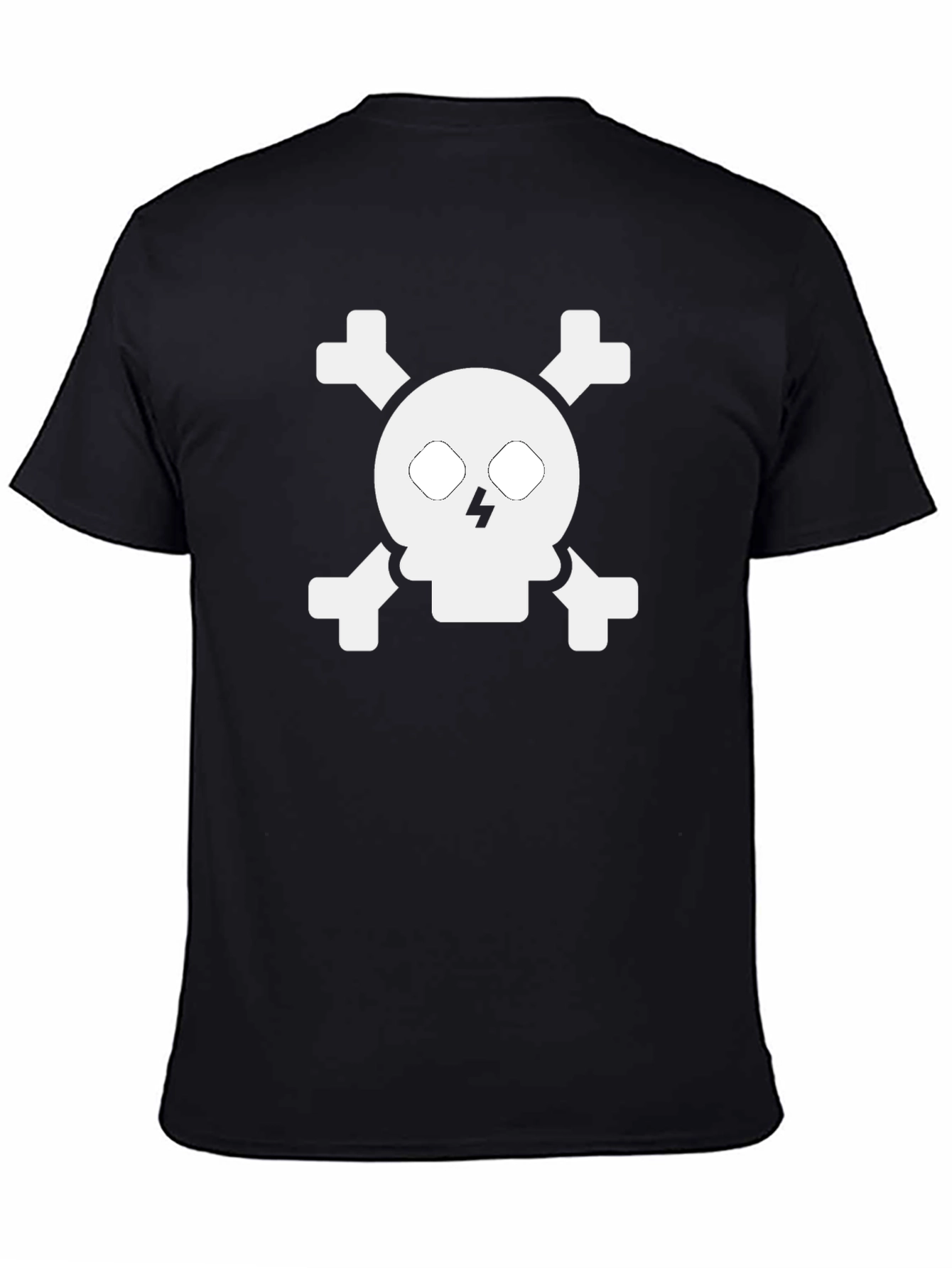 Skull & Crossbones Graphic Tee - Mens Black T-Shirt